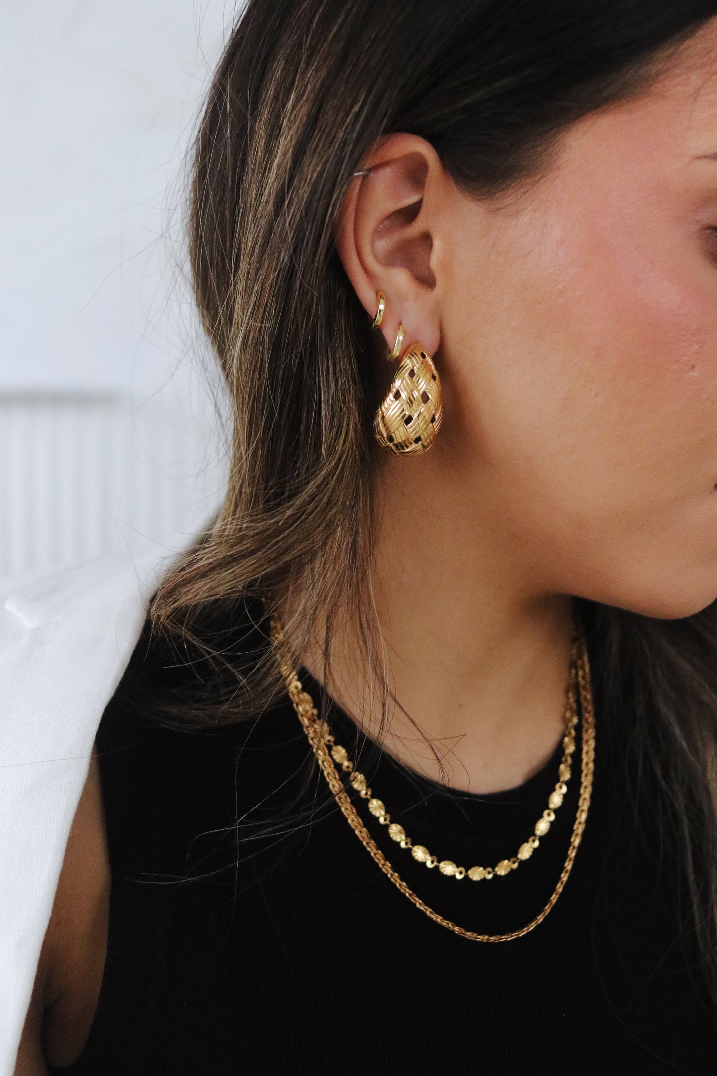 Weave Teardrop Earring